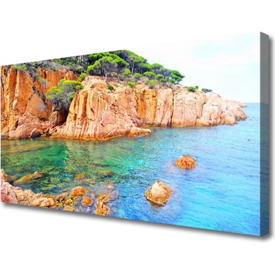 Obraz Canvas Skaly more príroda 100x50 cm