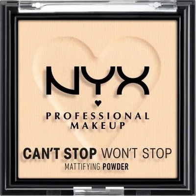 NYX Professional Makeup Can't Stop Won't Stop Mattifying Powder матираща пудра 6 g нюанс 01 Fair