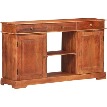 vidaXL Бюфет, 135x35x75 см, акациево дърво масив (323543)