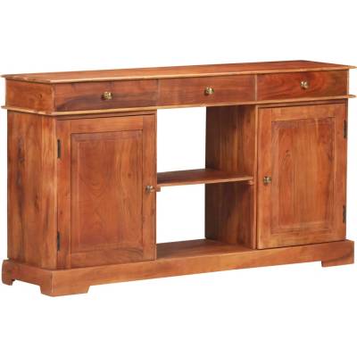 vidaXL Бюфет, 135x35x75 см, акациево дърво масив (323543)