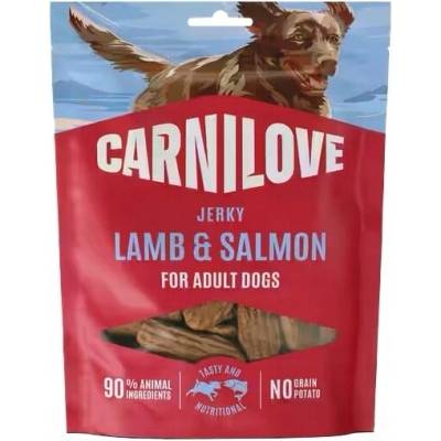 CARNILOVE Psie SUŠENÉ mäso Jahňa & Losos 100 g