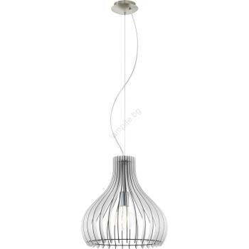 Image 1 of EGLO 61915 - Пендел TINDORI 1xE27/60W/230V Ø 38 см бял (EG61915)