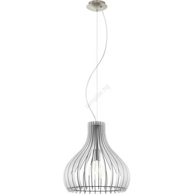 EGLO 61915 - Пендел TINDORI 1xE27/60W/230V Ø 38 см бял (EG61915)