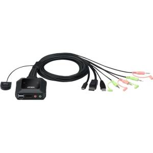 ATEN Превключвател KVM ATEN CS52DP, Дву портов USB-C DisplayPort (ATEN-CS52DP) - Allstore