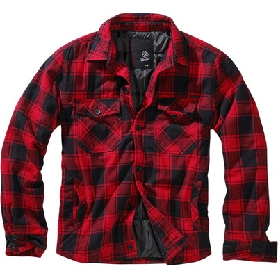 Brandit Lumberjacket red/black