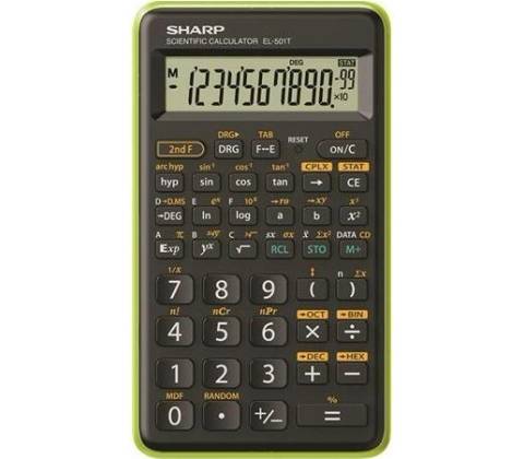 SHARP "EL-501TBGR", černá-zelená