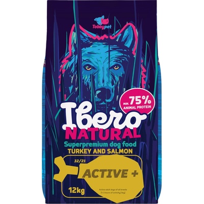 Ibero Natural Adult Dog Active Plus Turkey & Salmon 12 kg