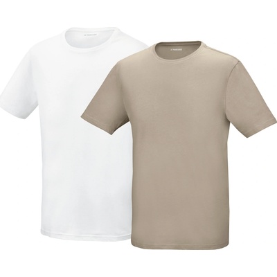 PARKSIDE Pánské triko 2 kusy béžová/bílá