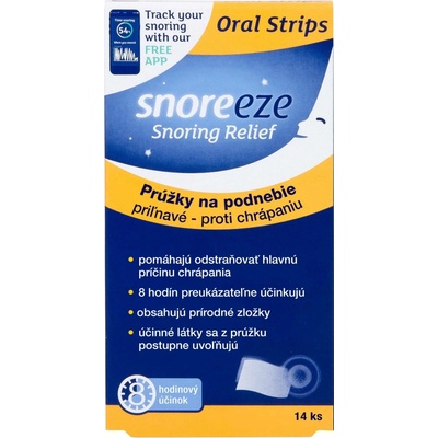 Snoreeze Proužky přilnavé na patro proti chrápání 14 ks