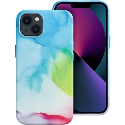 Forcell Magsafe Кожен Калъф за iPhone 13, Forcell Leather Splash Case, Син (5903396193453)