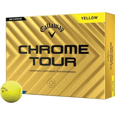 Callaway Chrome Tour žlté 3 ks