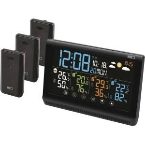 EMOS безжична метеостанция e8614, 3 сензора, usb-a изход, черна (e8614)