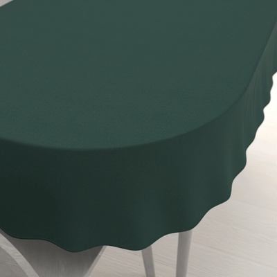 Biante Oválny bavlnený saténový obrus ST-018 Tmavý lesný zelený 50x100 cm