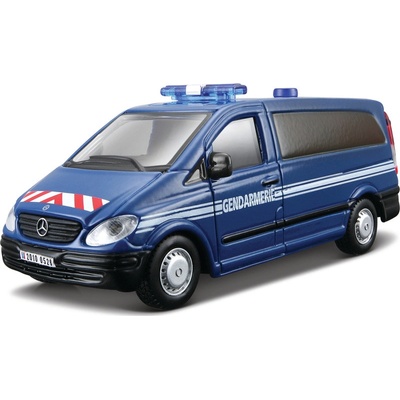 Bburago Mercedes Benz Vito policie BB18 32009 modrá 1:50