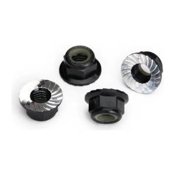 Traxxas самозаключваща се гайка M5 с яка черна (4)