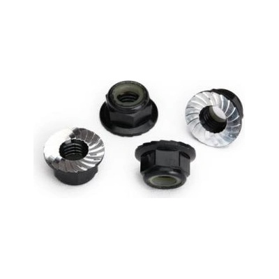 Traxxas самозаключваща се гайка M5 с яка черна (4)