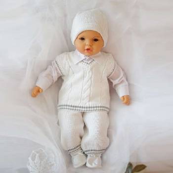 EKO - Poland Плетен комплект за момченца (chrz-25)