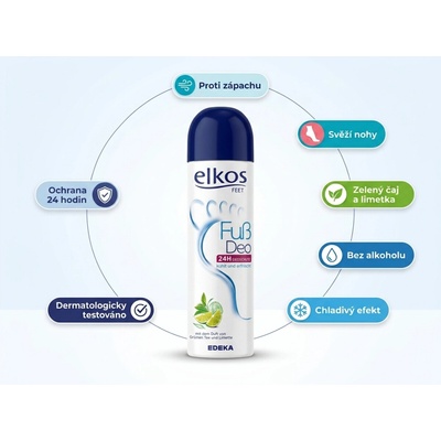 Elkos G&G antibakteriální antitranspirant na nohy 200 ml