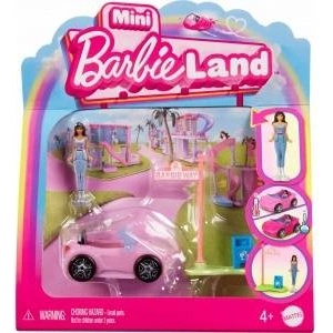 Mattel Mini Barbie Land Doll Driver Vehicle + Convertible Car ZA6038 F