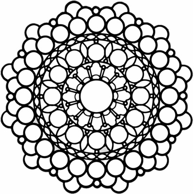 Šablona TCW 6"x6" 15,2x15,2 cm Fancy mandala