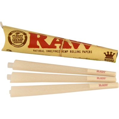 RAW Předrolované kónické dutinky Organic