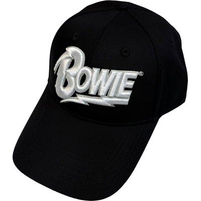 David Bowie White Flash Logo Шапка с козирка Black UNI (BOWCAP05B)