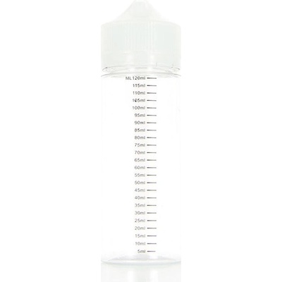 EU Úzká unicorn lahvička 120ml se špičkou a ryskou V2