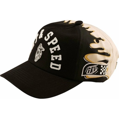 Troy Lee Designs Unstructured Curved Snapback Finish Line Black / Pumice