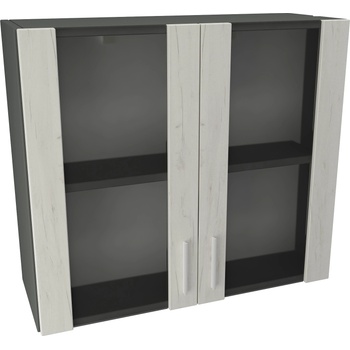 Image 1 of DST Кухненски модул MK-6 dst, 700/800/300, антрацид и бял дъб