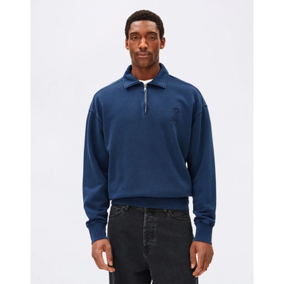 Armedangels GMT Dye Zip Troyer 3616 tinted navy washed