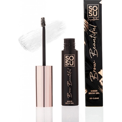SOSU Cosmetics Brow Beautiful gel na obočí 00 Clear 5 ml – Zboží Dáma