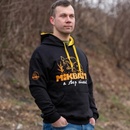 MIKBAITS Mikina Fans team černá - Mikbaits oblečení - Mikina Fans team černá