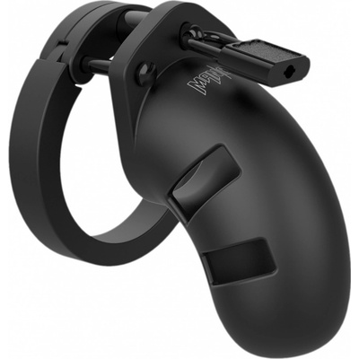 Shots ManCage Model 20 Chastity 3.5" Silicone Cock Cage Black