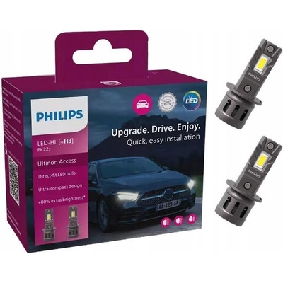Philips LED U2500 CX H3 PK22s/13W/12V 2 ks