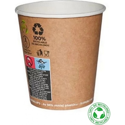 Kelímek papírový Ø73mm 200ml S KRAFT – Hledejceny.cz