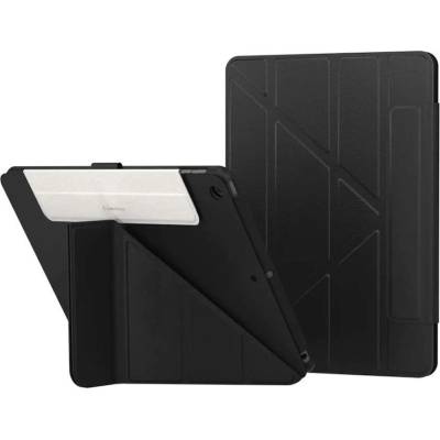SwitchEasy Origami Case - полиуретанов кейс и поставка за iPad 9 (2021), iPad 8 (2020), iPad 7 (2019) (черен)