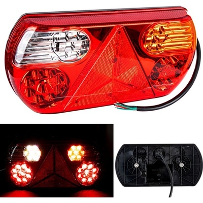 Zadné svetlo 12/24V 32 LED pravouhlý trojuholník