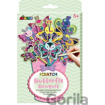 Avenir Škrabací obrázky kytice motýli