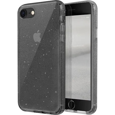 Uniq Блестящ Калъф за iPhone SE 2022/2020 8/7, Uniq LifePro Tinsel Case, Черен (8886463673591)