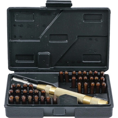 Kraftmann BGS 3042 Razidla Kraftmann 4 mm "36-in-1" čísla a písmena (Sada 38 dílů)