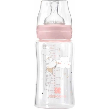 Image 1 of KikkaBoo Бебешко стъклено шише KikkaBoo Hippo Dreams - 240 ml, розово (31302020121)