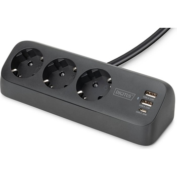 Image 1 of ASSMANN DIGITUS 3 Plug + 2 USB 1,5 m (DA-70625)