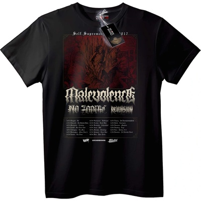 NOONEBRAND Тениска Турне на Malevolence 2017 - 2XL, Black
