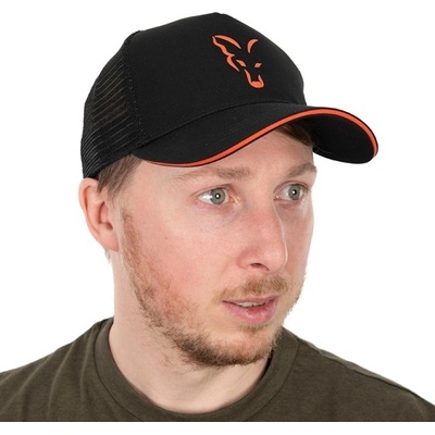 FOX Šiltovka Black/Orange Trucker Cap