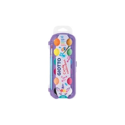 GIOTTO Водни бои Candy 12цв + четка