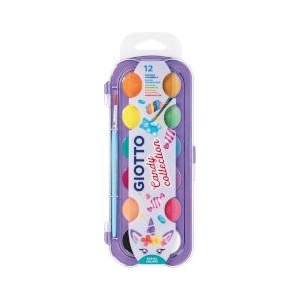GIOTTO Водни бои Candy 12цв + четка
