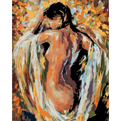ZUTY Malování podle čísel POLONAHÁ ŽENA V BARVÁCH 40 x 50 cm