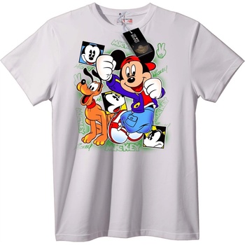 NOONEBRAND Тениска Mickey и Приятели - L, White