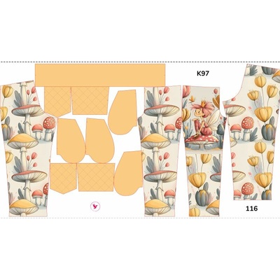 Takoy Panel se střihem rozšířené softshellové kalhoty víla Rosa 116