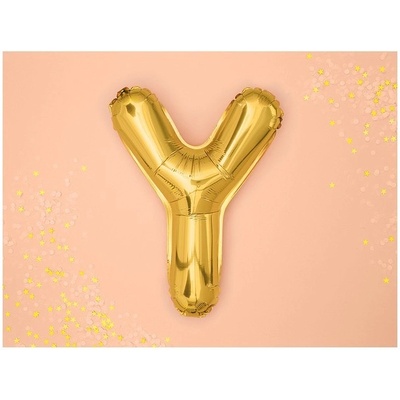 Party Deco FB2M Y 019 Fóliový balón zlatý písmeno 35 cm Y